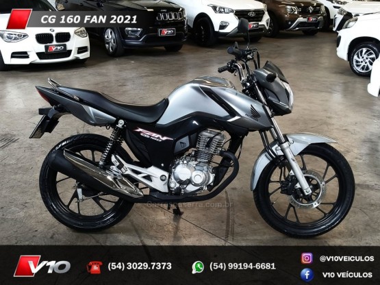 HONDA - CG 160 - 2020/2021 - Prata - R$ 15.900,00