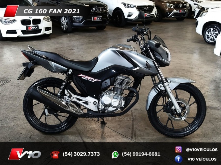HONDA - CG 160 - 2020/2021 - Prata - R$ 15.900,00